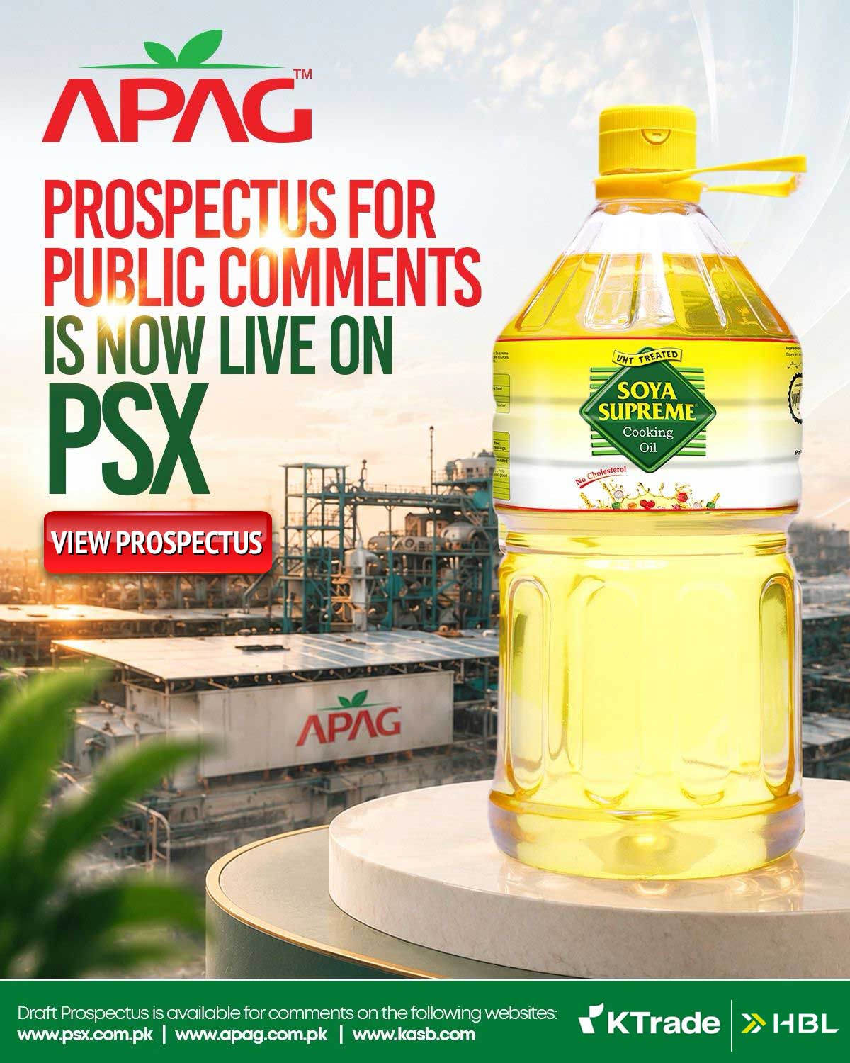 APAG Prospectus for Public Comments