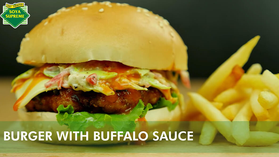 Burger with Buffalo Sauce