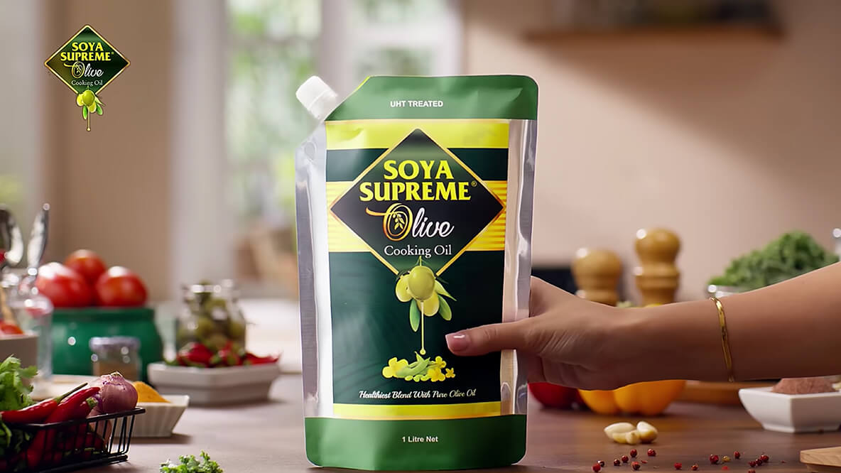 Soya Supreme Olive Cooking Oil - Now also available in Standup Nozzle Pouch!